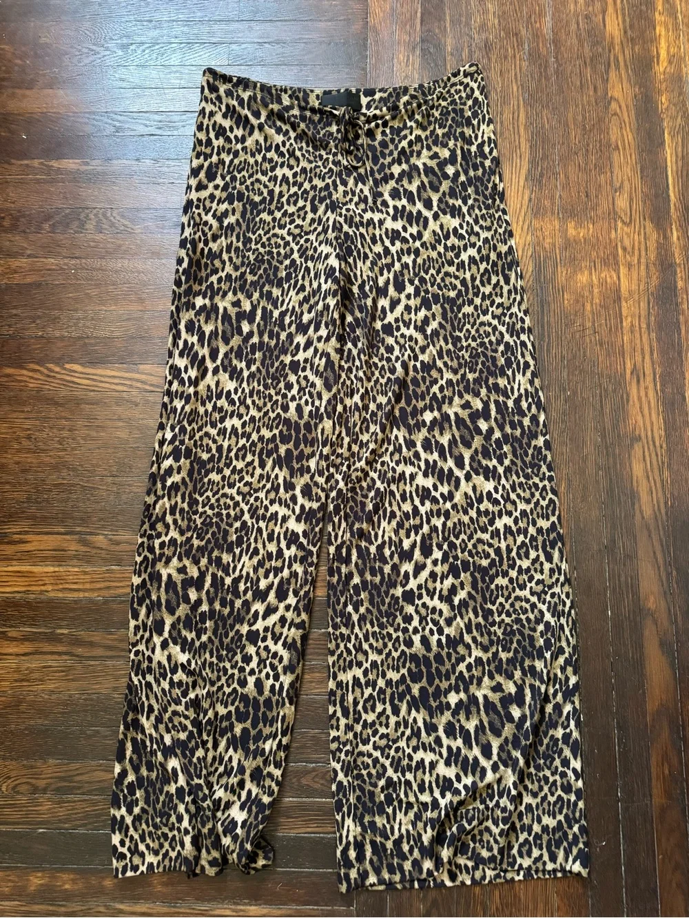 NILI LOTAN Women’s Wide-Leg Leopard Print Pants